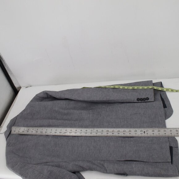 J crew sport coat mens 40R slub linen Thompson two button gray notch lapel - Picture 6 of 12
